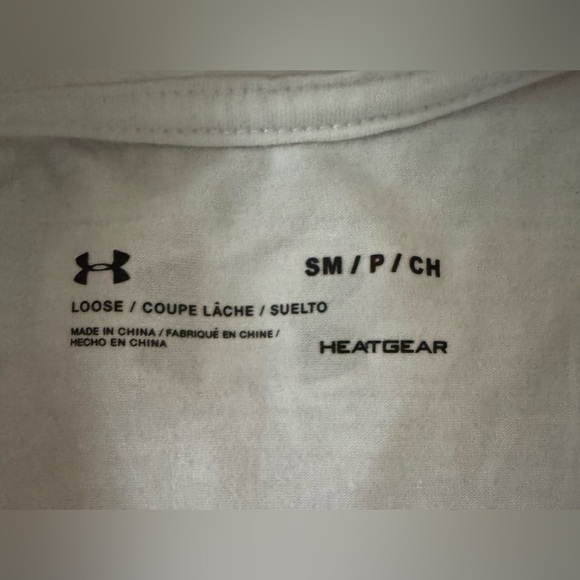 Under Armour Tank Black & White Big Logo Size Small Like New - Picture 7 of 8